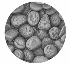 "River Rocks 2," Graphite & Charcoal Drawing