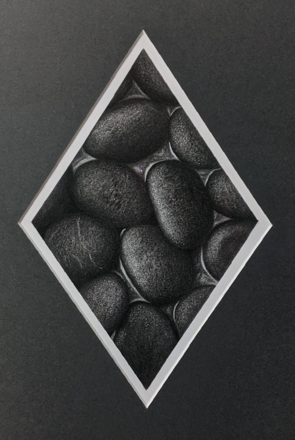 Tammy Liu-Haller Still-Life - "Diamond Life, " Graphite & Charcoal Drawing