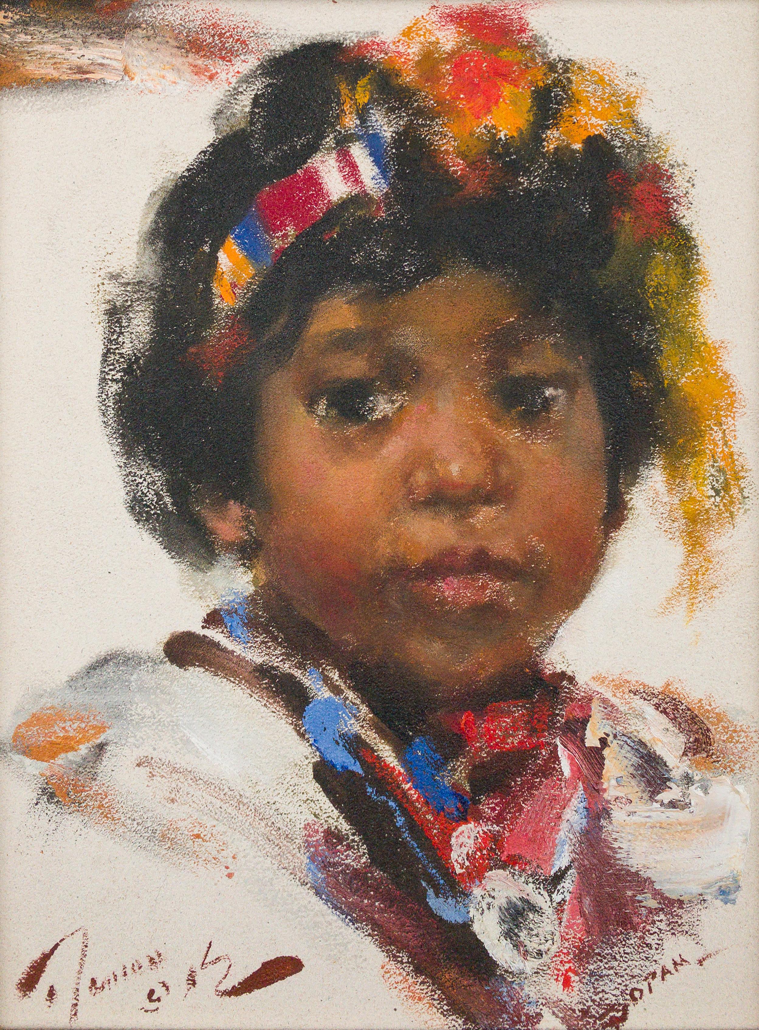 Ramon Kelley Figurative Painting - "Carolina, " Original Oil Painting