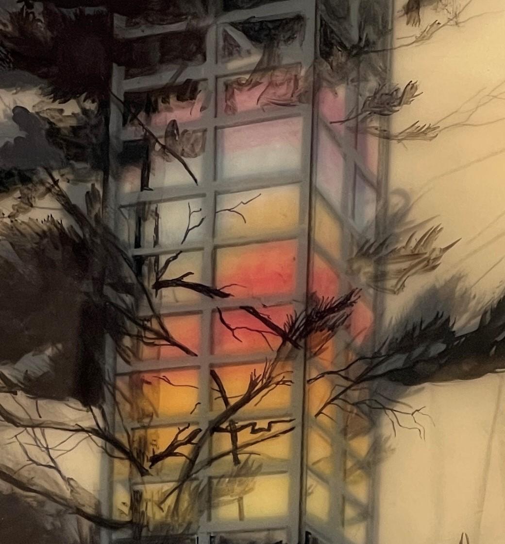 Assenza/Non presenza - Figurative Painting Grigio di Brooks Salzwedel