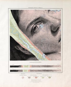 ""Marquette, Michigan : Sheet X "" Drawing technique mixte