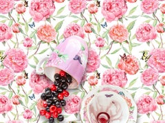 Royal Albert Gratitude with Cherry - Pink peony floral still life dishes