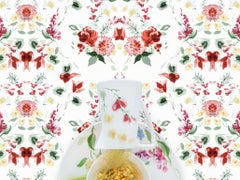 Wedgwood Jasper Conran with Corn - Red green yellow floral corn food still life