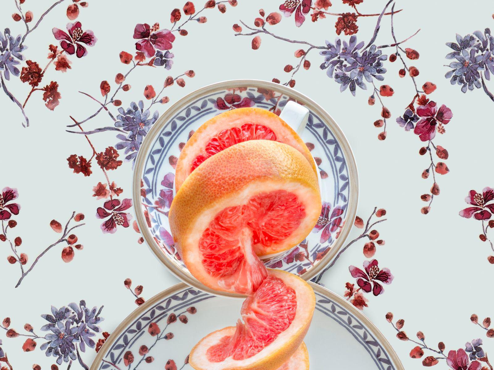 Villeroy & Boch Artesano Provencal Lavender with Grapefruit - Food still life - Photograph by JP Terlizzi