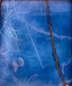 Putty - Soft, abstract blue underwater nature landscape with plant flora