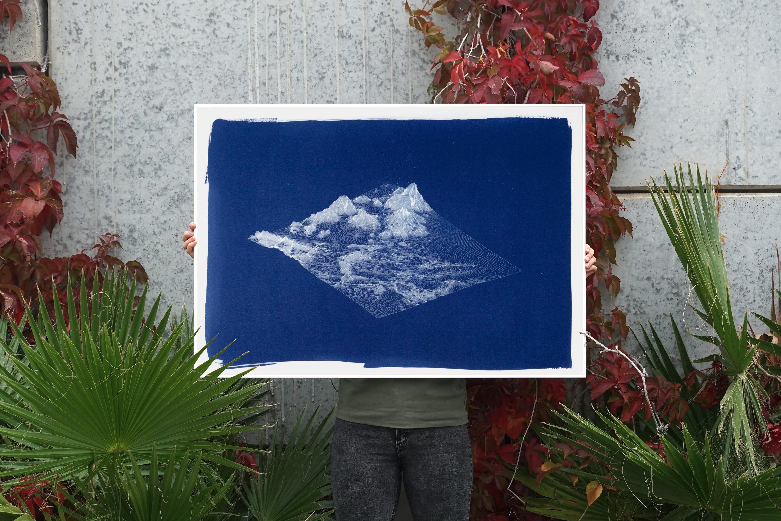3d mountain drawing