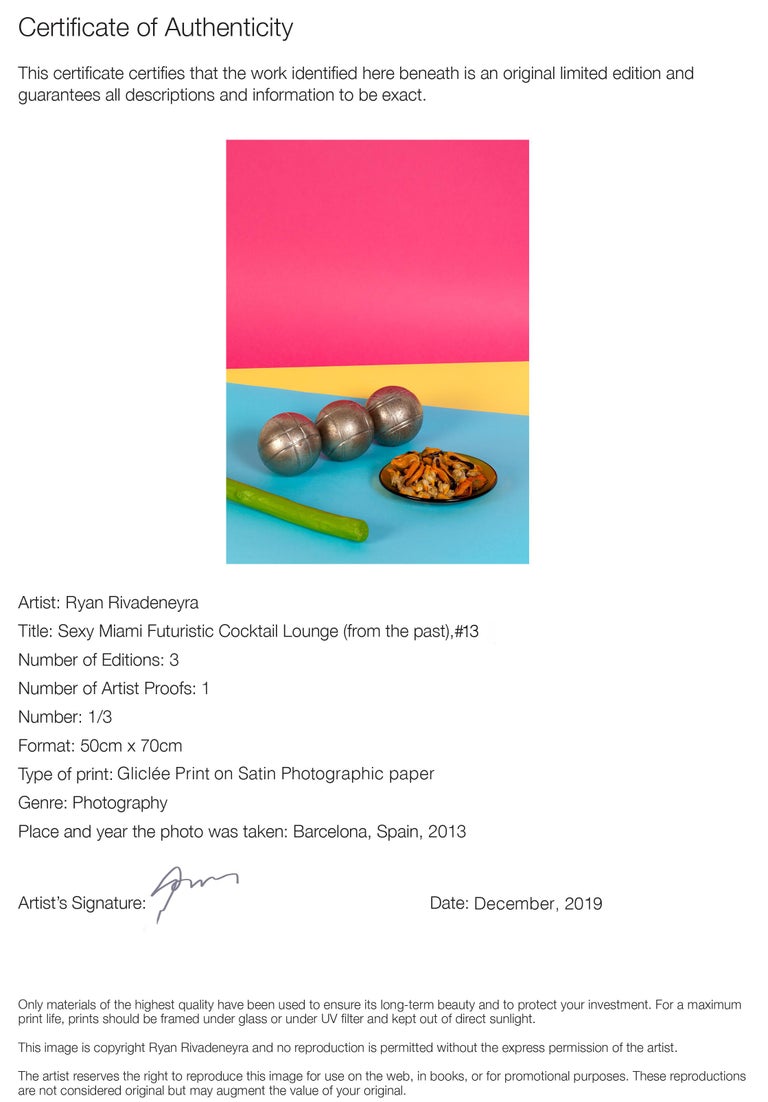 Ryan Rivadeneyra Still Life Conceptual Scene Gallery Quality Giclee Playful Food And Vivid Color For Sale At 1stdibs