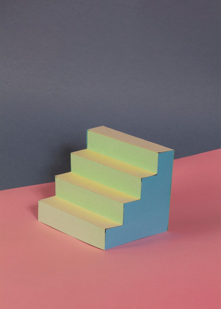 Ryan Rivadeneyra Color Photograph - Naif Architecture with Pastel Palette, Contemporary Sol Lewitt Inspired