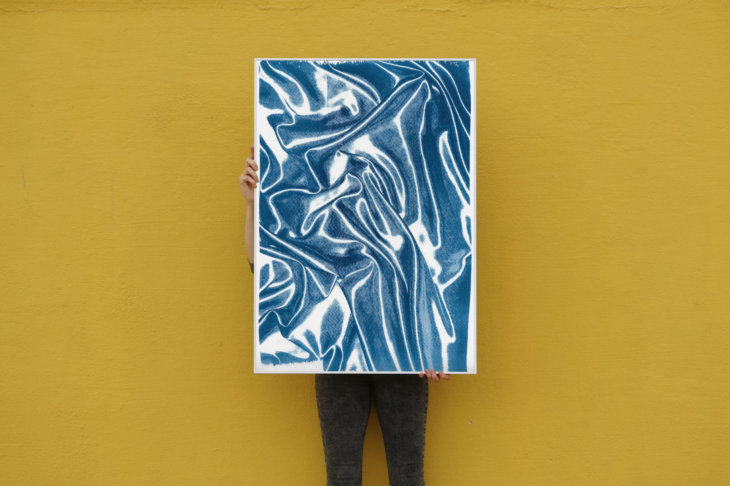 This is an exclusive handprinted limited edition cyanotype.

Details:
+ Title: Classic Blue Silk Movement nº2
+ Year: 2019
+ Edition Size: 50
+ Stamped and Certificate of Authenticity provided
+ Measurements : 70x100 cm (28x 40 in.), a standard