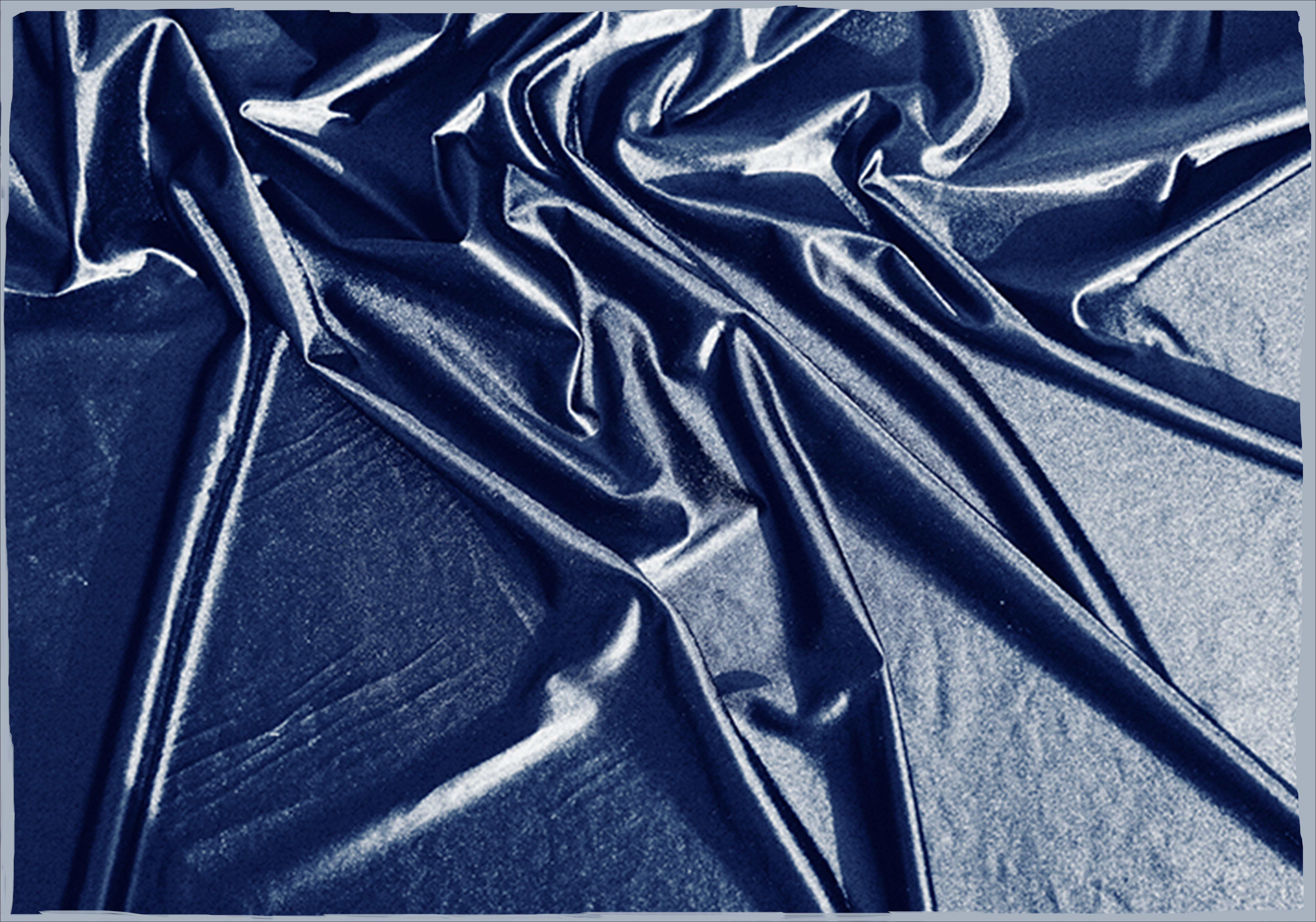 Nocturnal Hint in Manhattan, Classic Blue Cyanotype, Contemporary Print 100x70cm