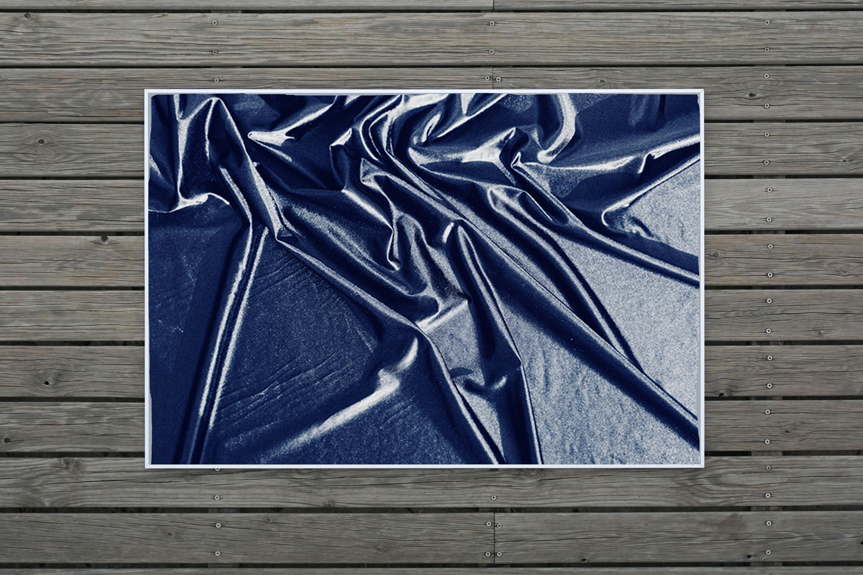 Nocturnal Hint in Manhattan, Classic Blue Cyanotype, Contemporary Print 100x70cm 4