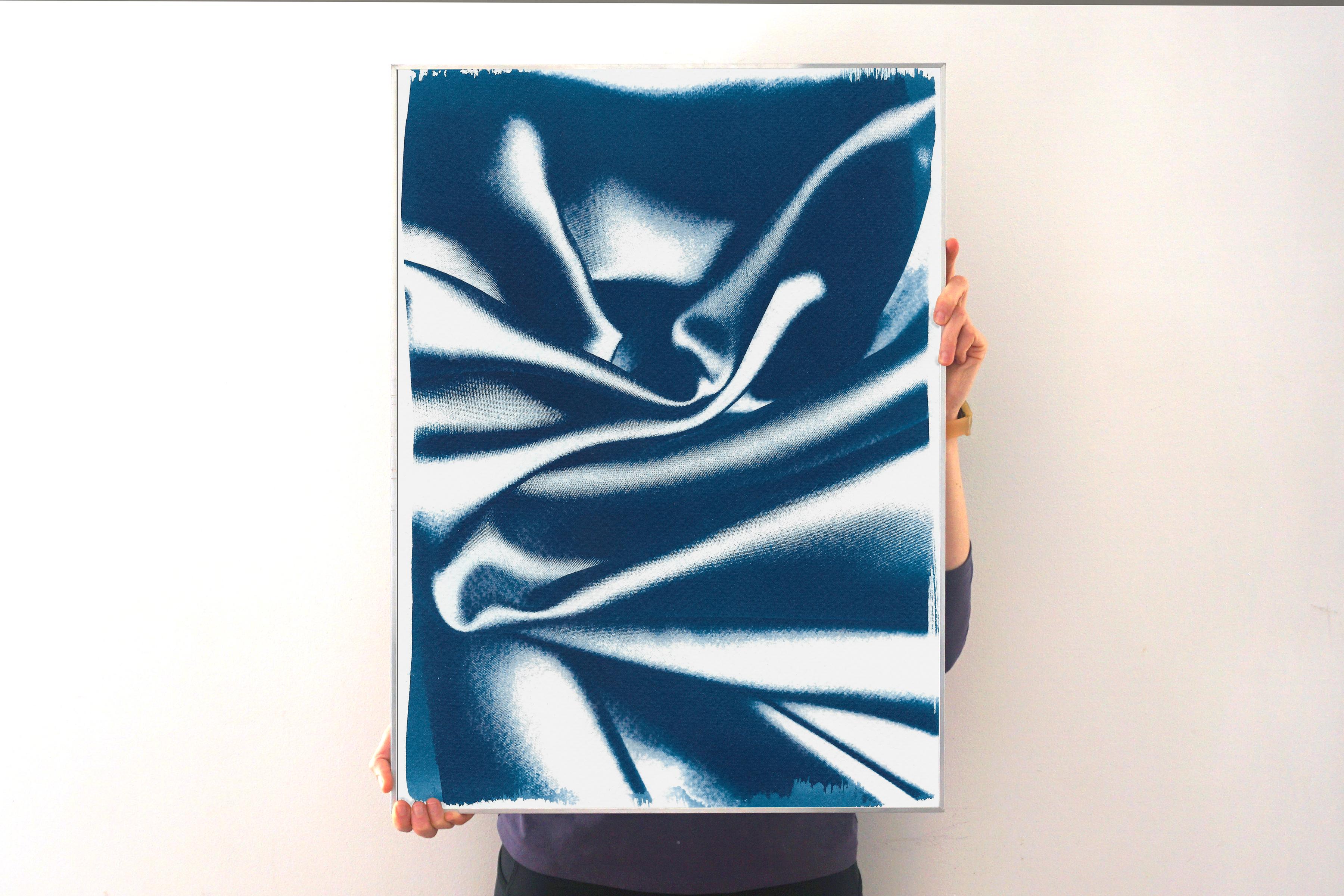 This is an exclusive handprinted limited edition cyanotype.

Details:
+ Title: Classic Blue Silk Movement nº2
+ Year: 2019
+ Edition Size: 50
+ Stamped and Certificate of Authenticity provided
+ Measurements : 50x70cm (20x 28 in.), a standard frame
