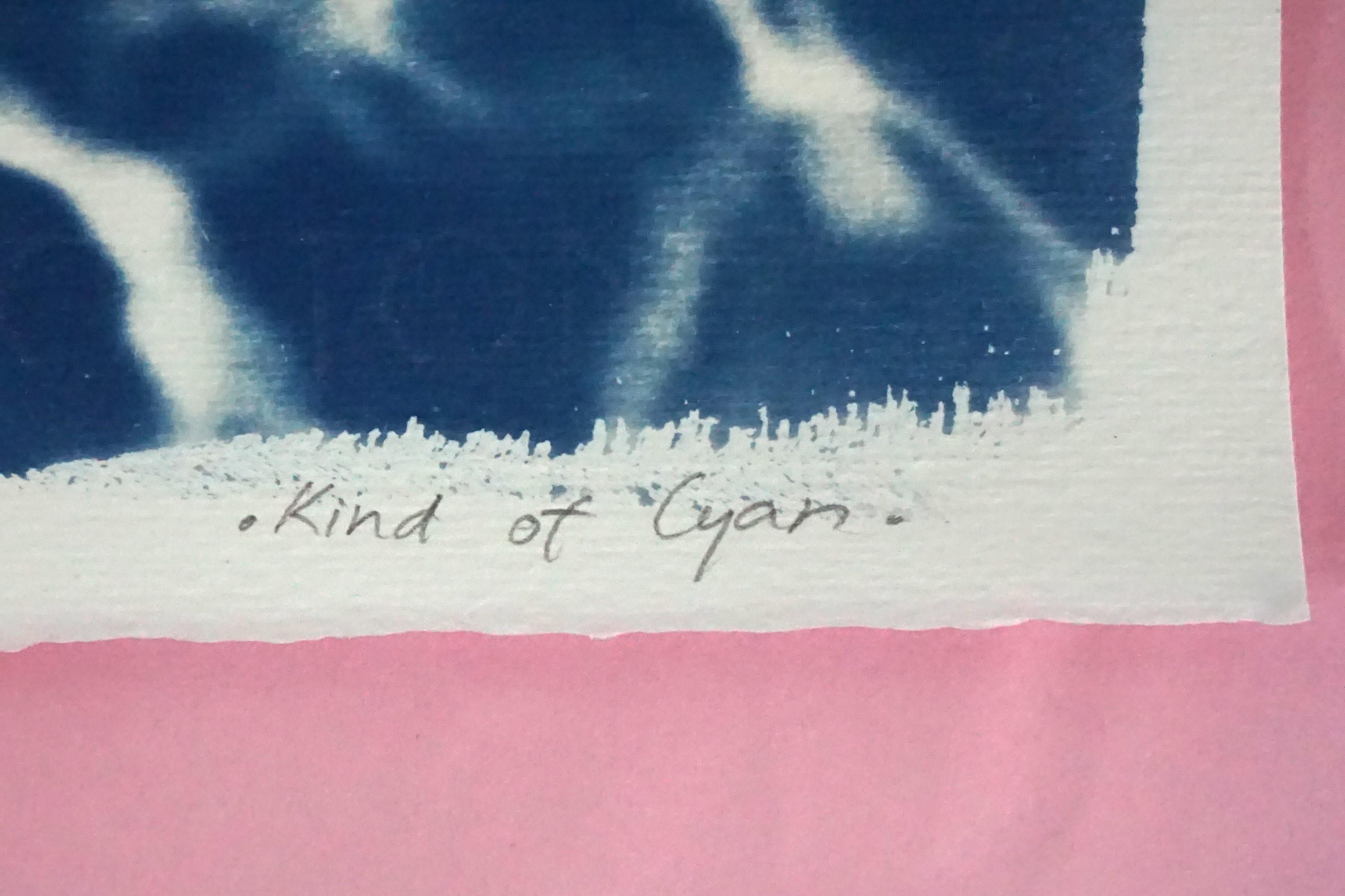 Yves Klein Clouds, Cyanotype on Paper, Contemporary Blueprint, Indigo Landscape  8