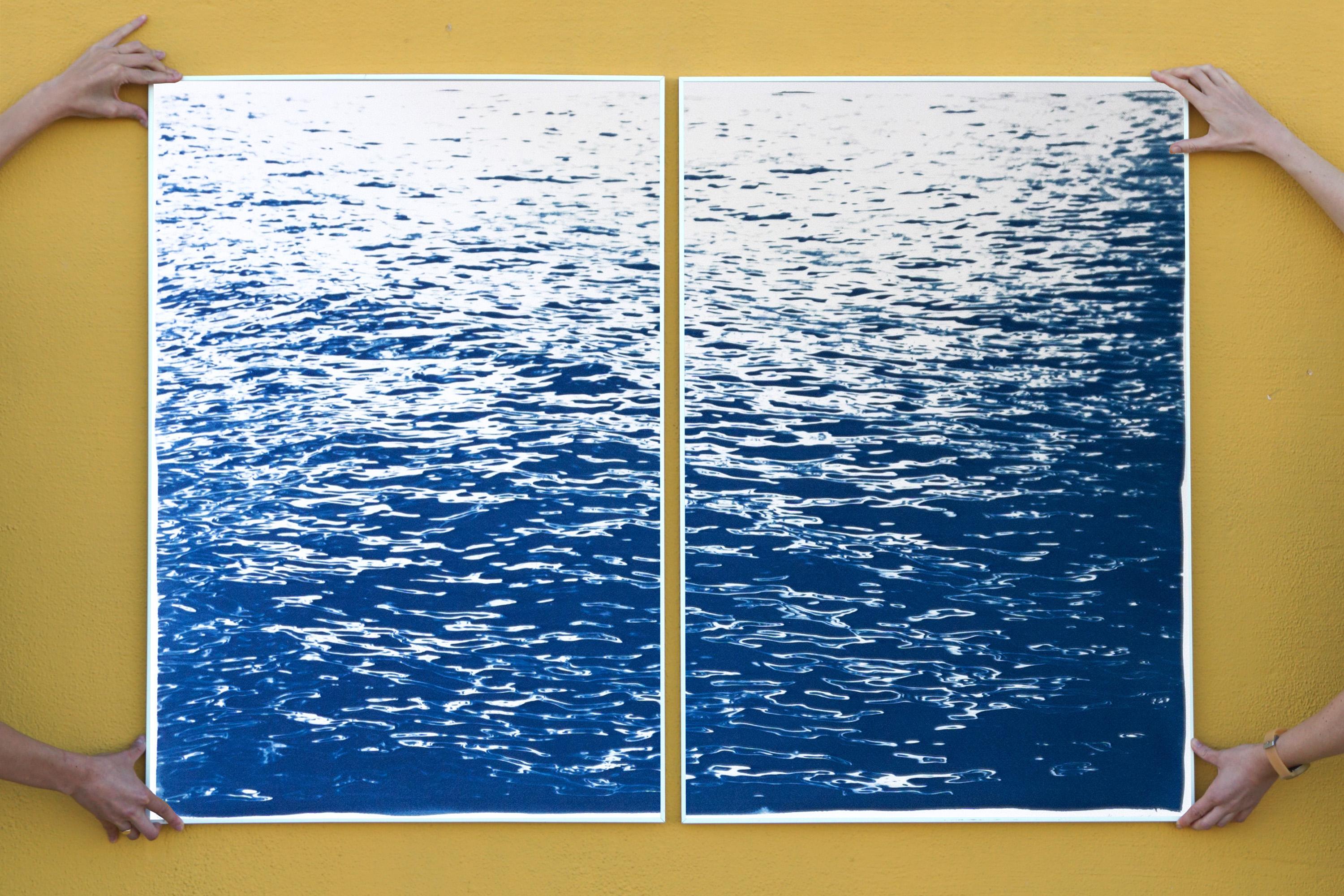 This is an exclusive handprinted limited edition cyanotype.

This beautiful diptych is titled 