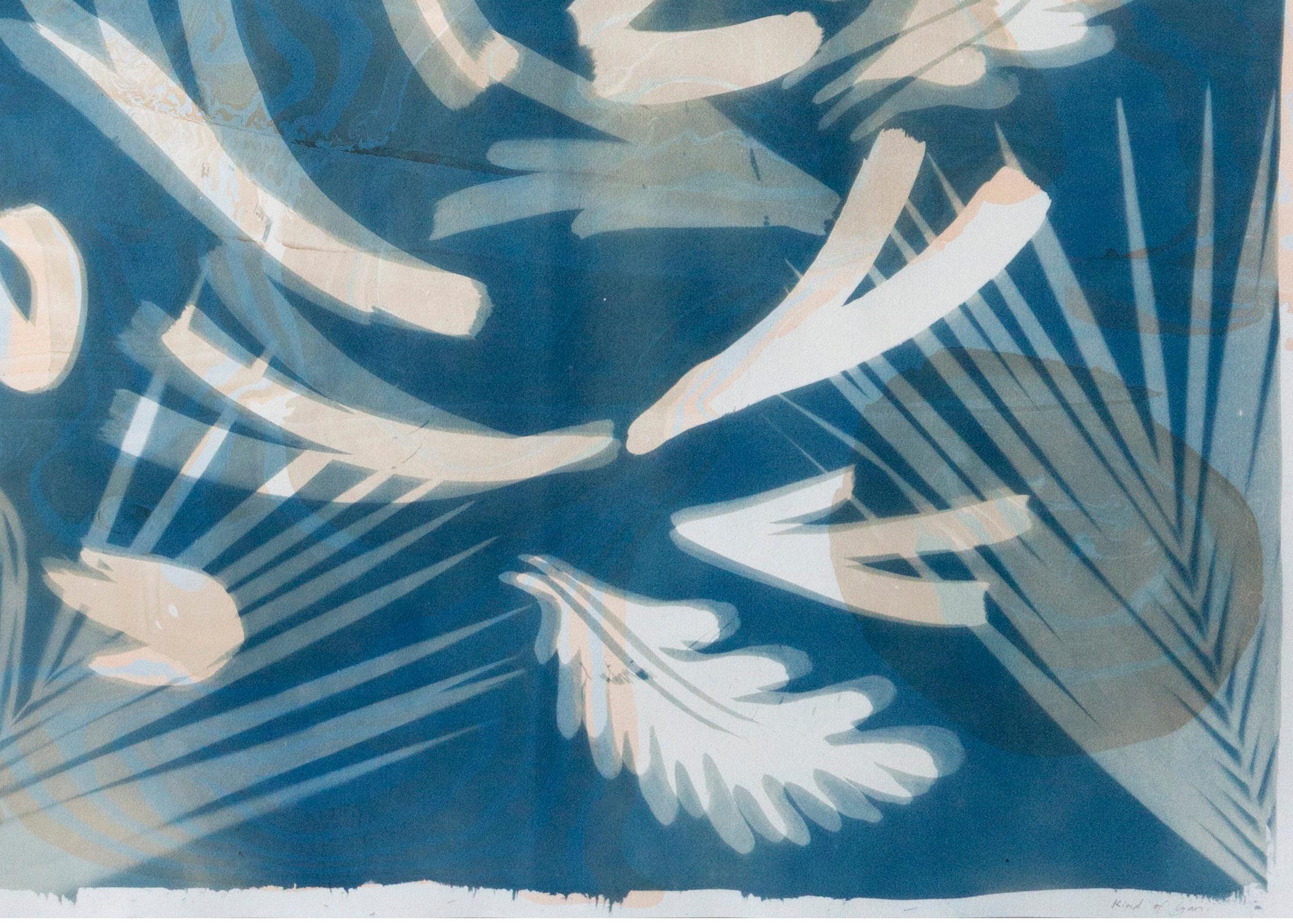 cyanotype leaves