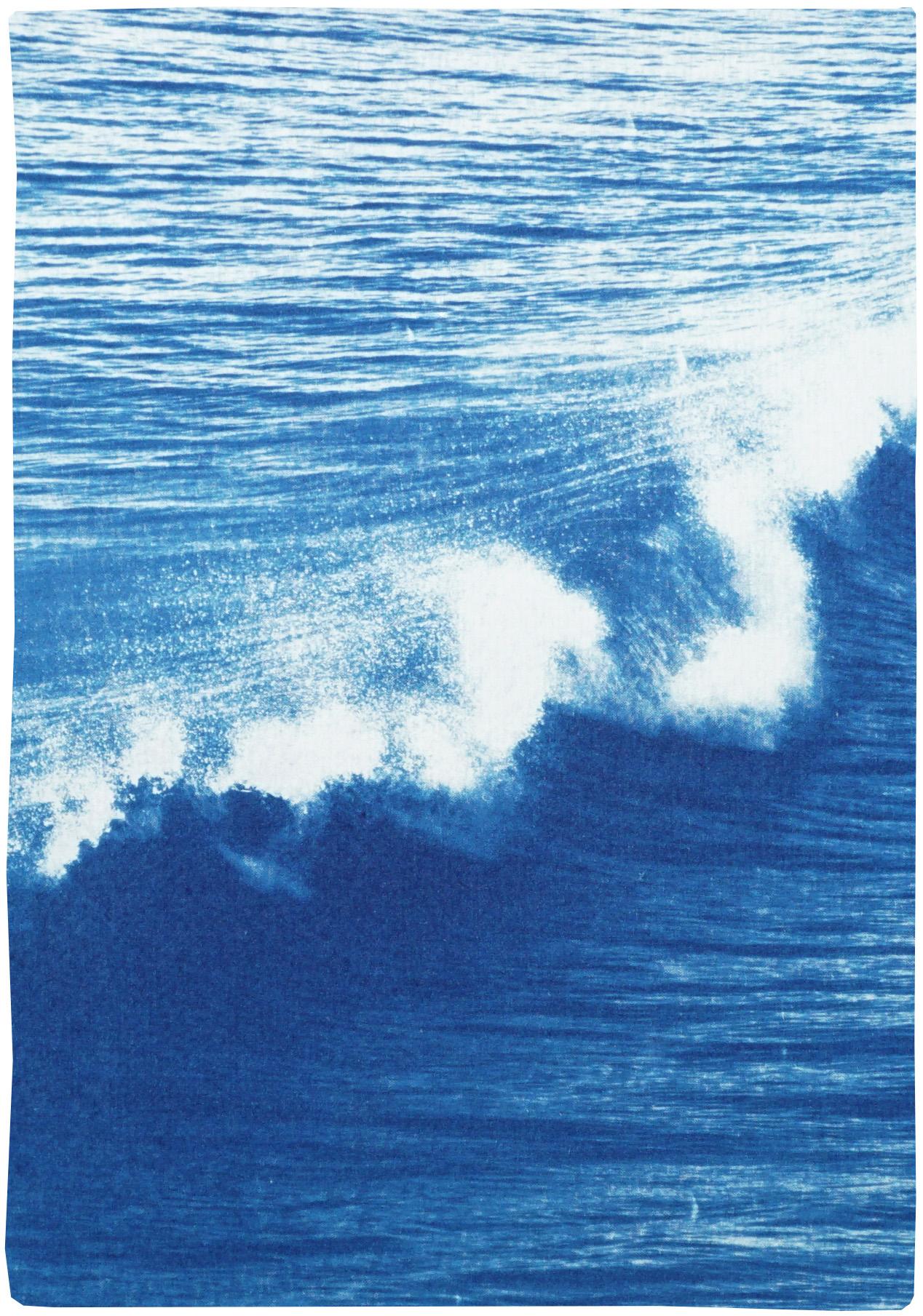 This is an exclusive handprinted limited edition cyanotype.

This gorgeous triptych shows a vigorous crashing wave off Los Angeles Coast. 

Details:
+ Title: Los Angeles Crashing Wave 
+ Year: 2020
+ Edition Size: 100
+ Stamped and Certificate of