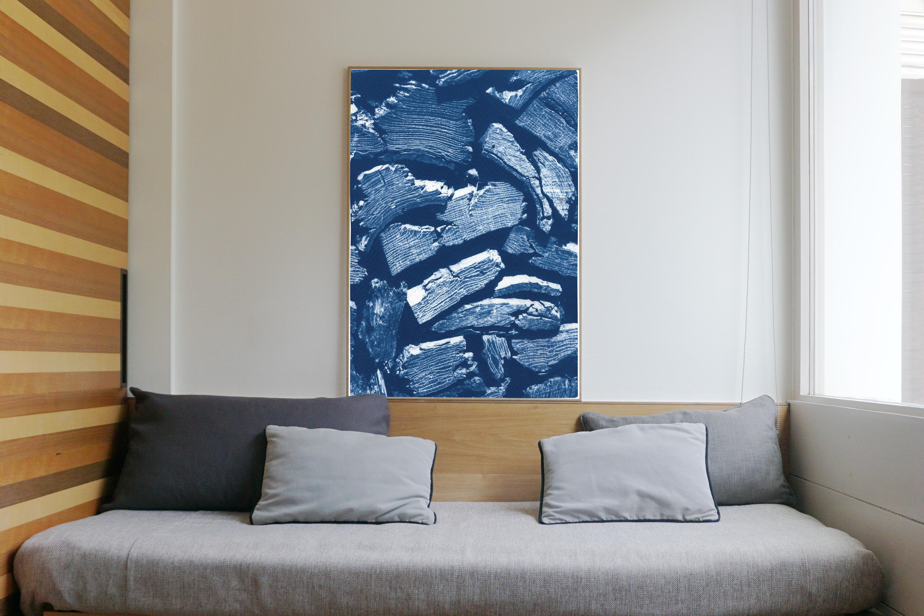 cyanotype on wood