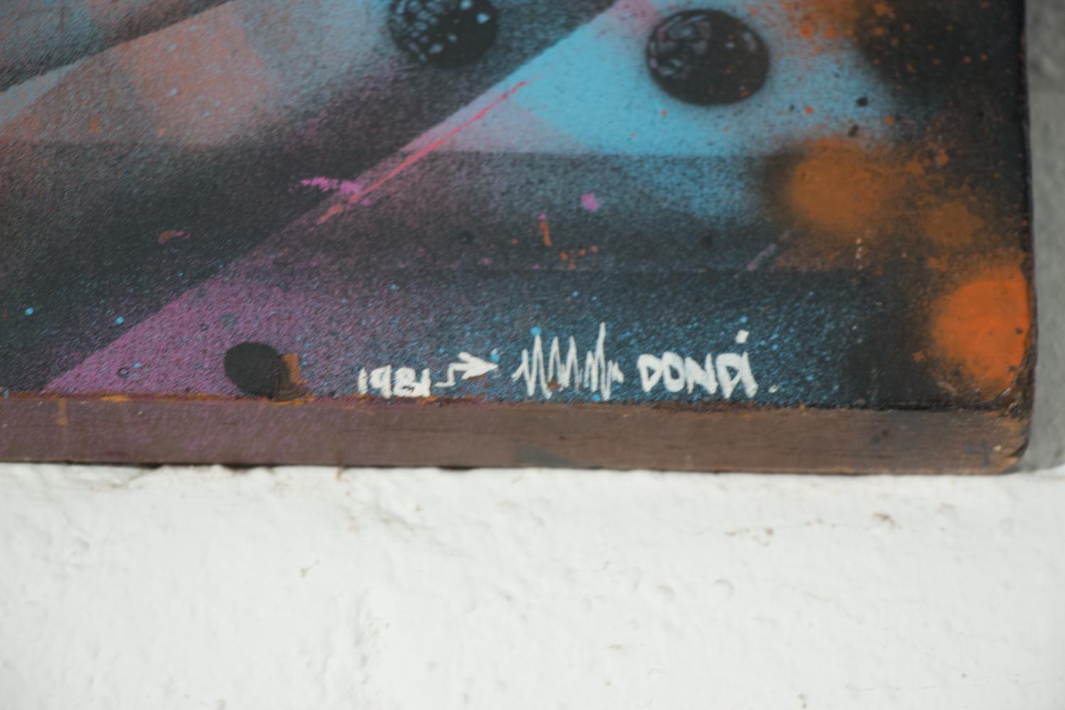 Dondi White Two Paintings by Dondi Collaboration with Futura 2000 Dos Mil Graffiti Urban Art