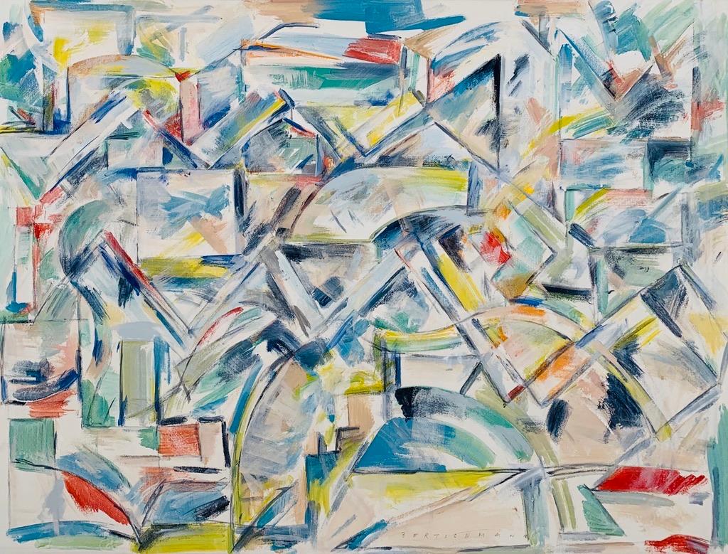 Harry Bertschmann Abstract Painting - Bank Street Series No. 46, 1978-1985