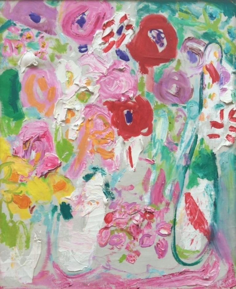 Bob Paul Kane Still-Life Painting - Flowers & Champagne ( 269), 1980s