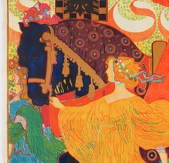 Original Vintage Secession Poster celebrating the emperor's jubilee