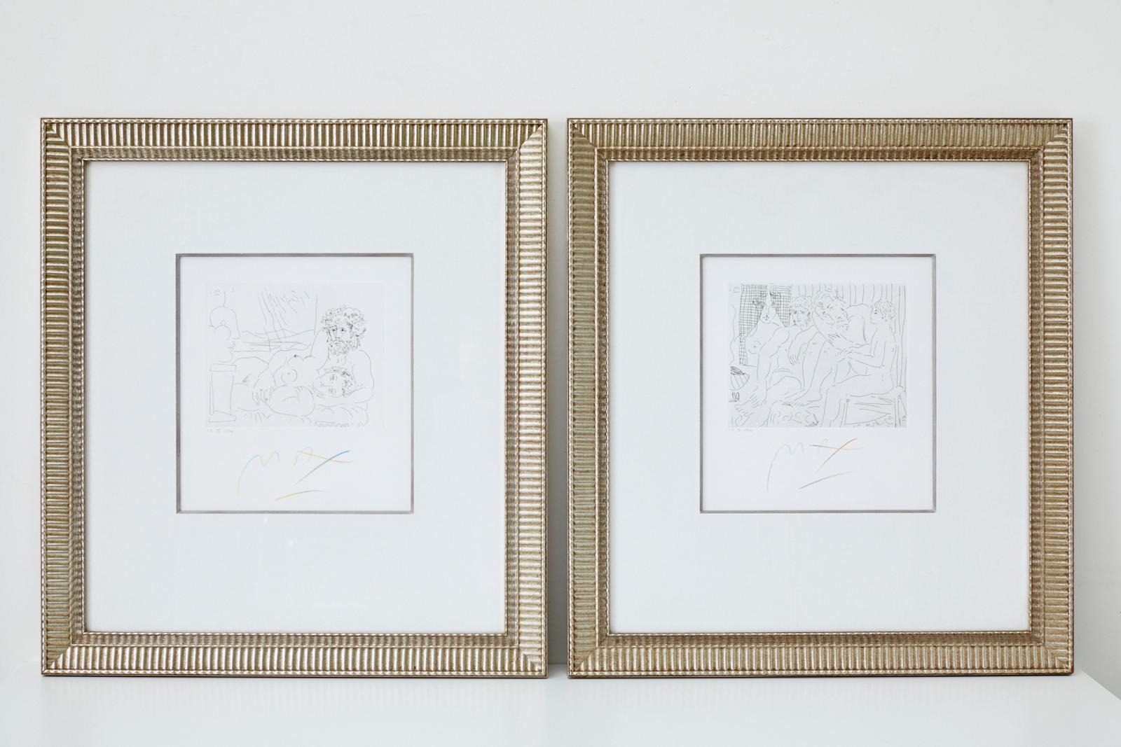 Pair of Etchings V. 3. IX and XII  - Art by Peter Max