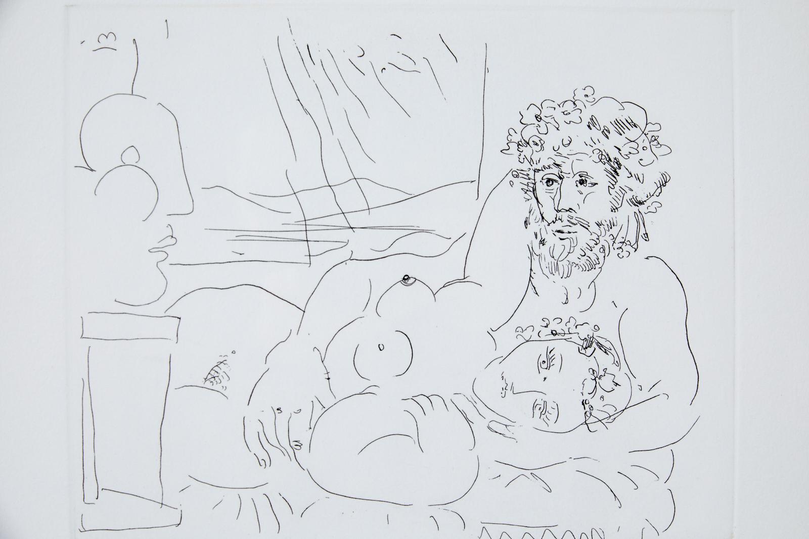 Pair of Etchings V. 3. IX and XII  - Gray Figurative Art by Peter Max