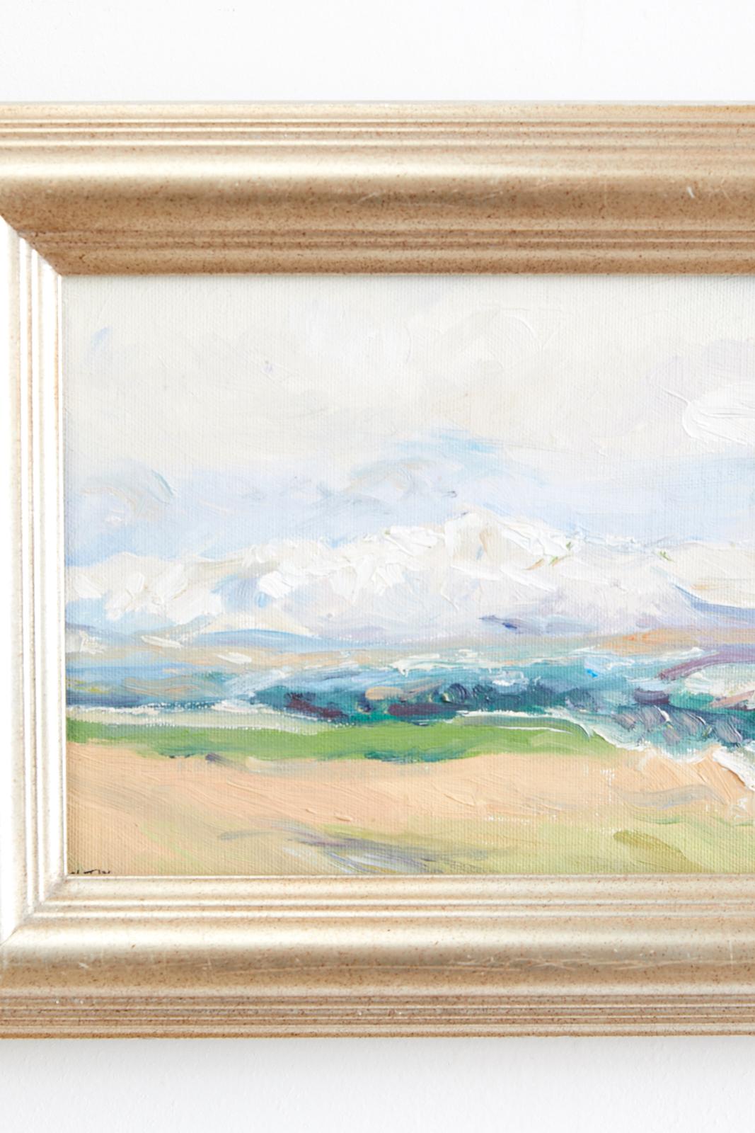 California Landscape Oil Painting  - Beige Landscape Painting by Altay