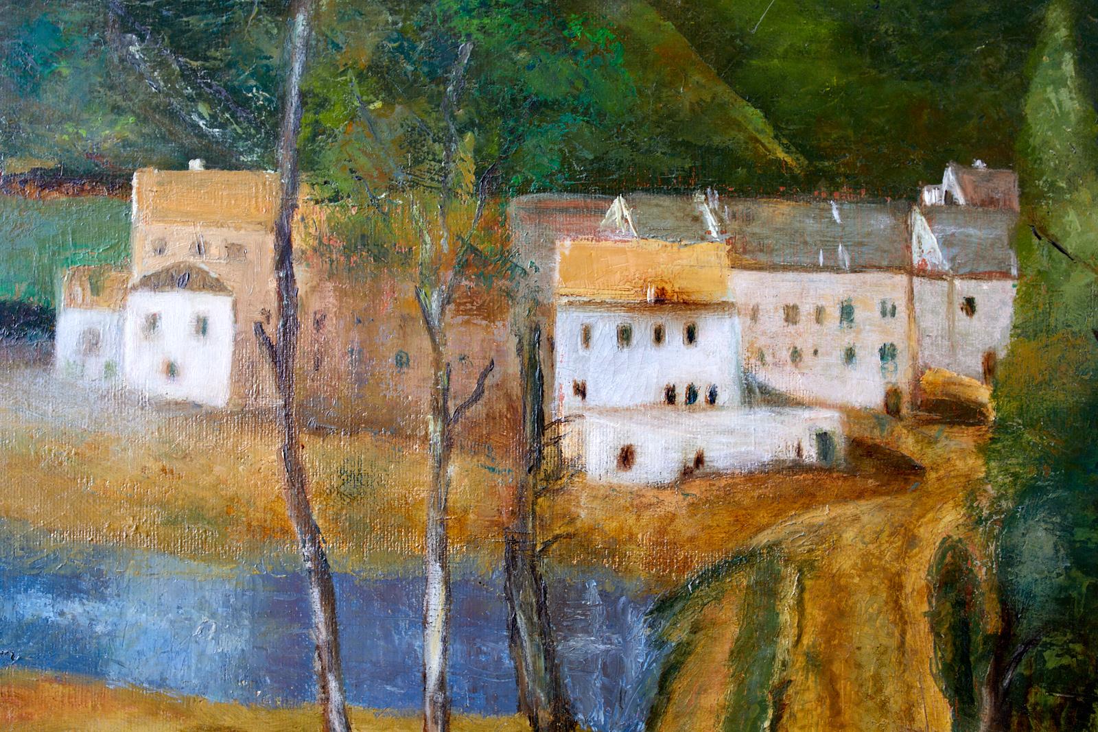 Village Landscape Oil Painting  6