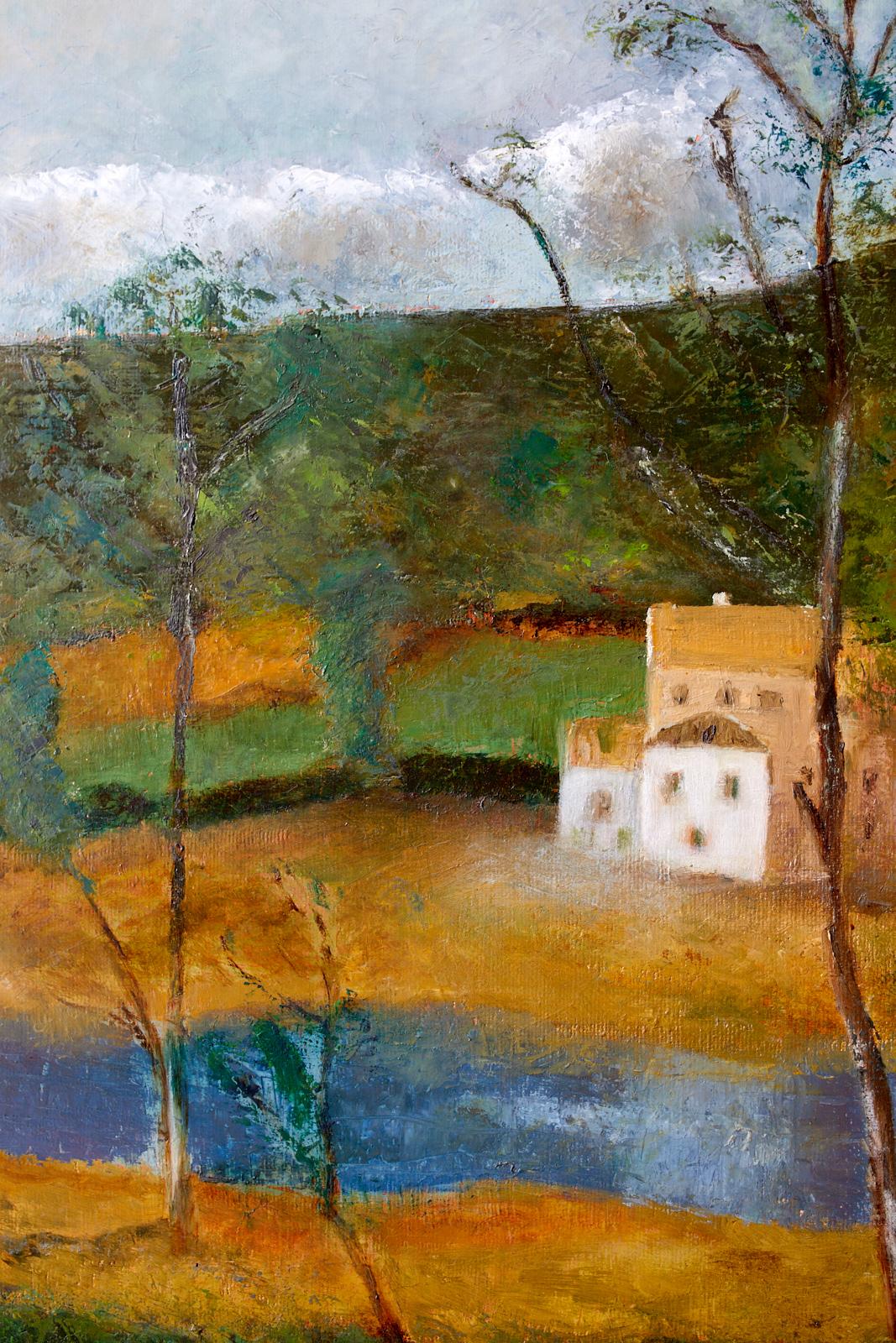 Village Landscape Oil Painting  7