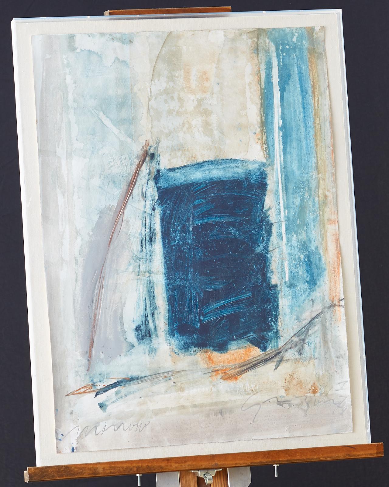 Acrylic on rag paper by Robert Gonzales (American 1939-1981) titled 