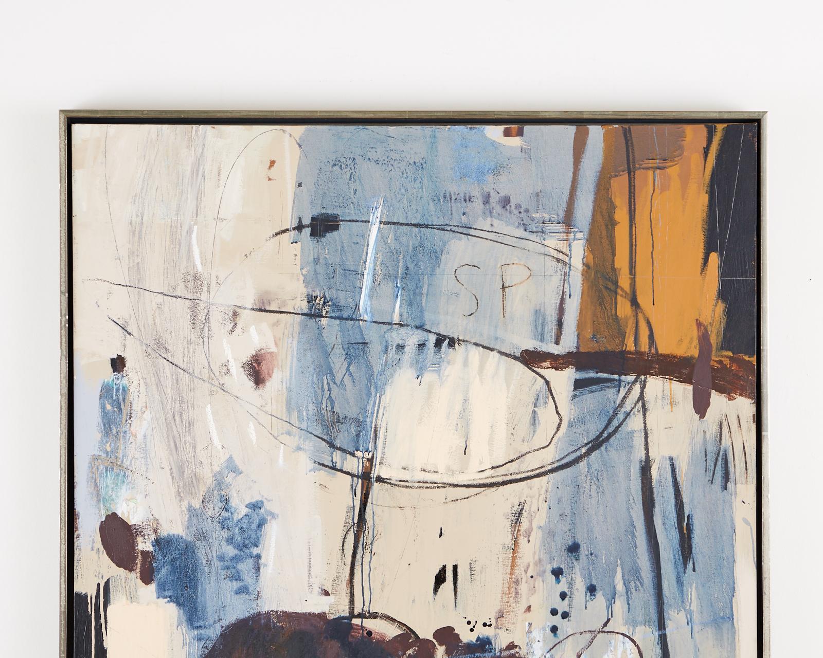 Large contemporary abstract by Bruce Robertson (American B. 1959) titled 