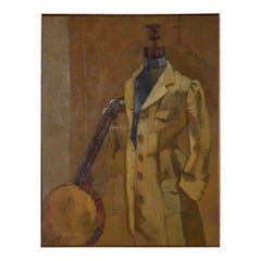 Banjo Player Still Life Painting