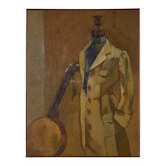 Banjo Player Still Life Painting