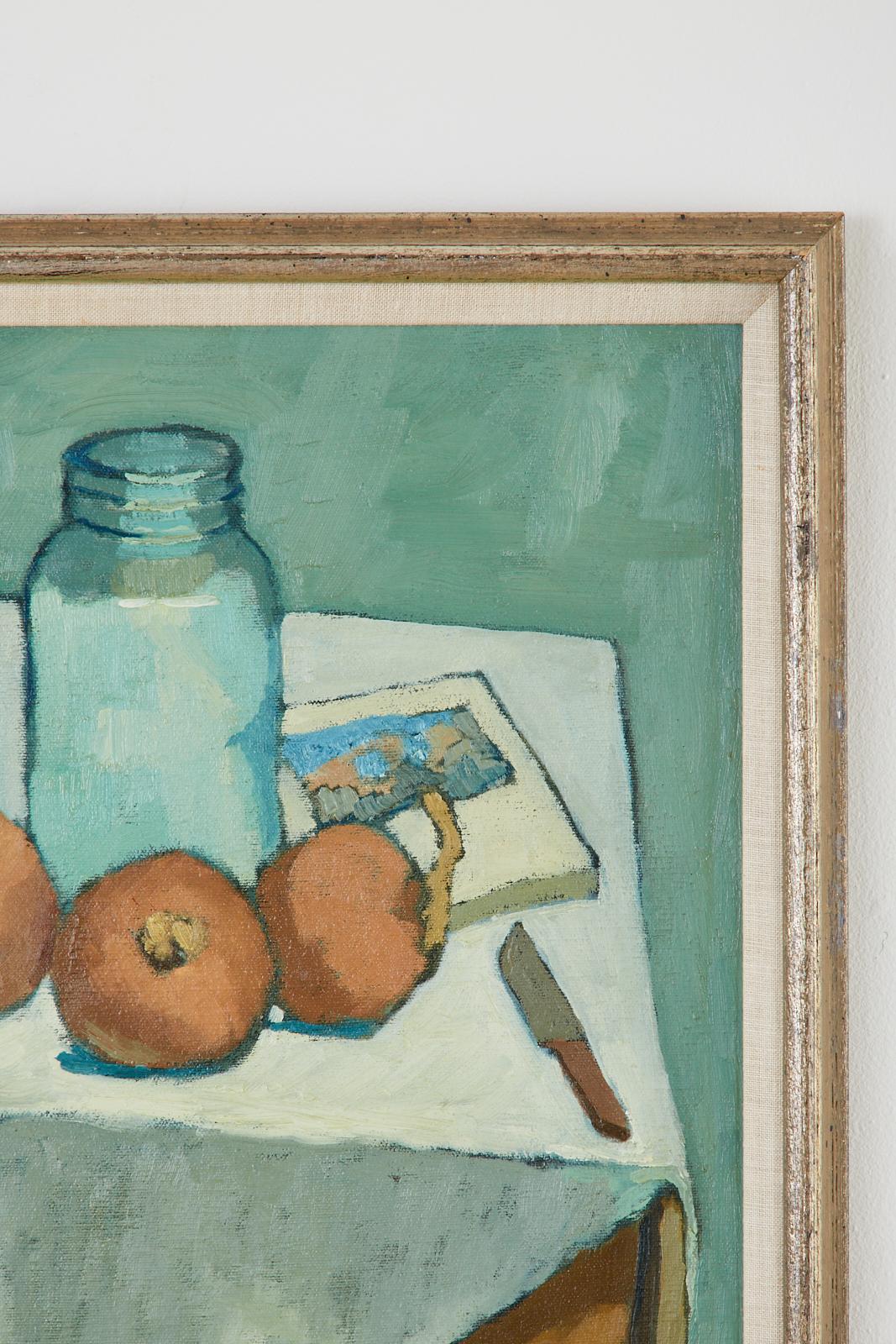 Bottles and Onions Still Life Painting 4