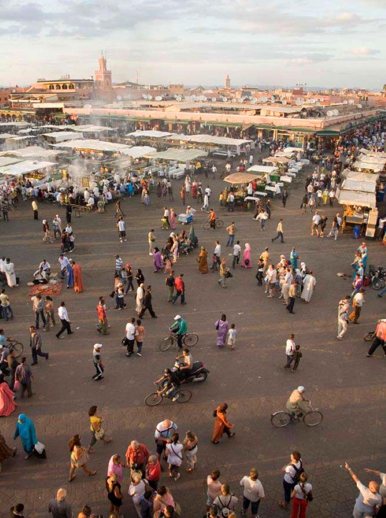 The Market, Marrakech    70 in x 47 in