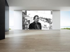 Salvador Dali 8   47 in x 70 in (Black and White)