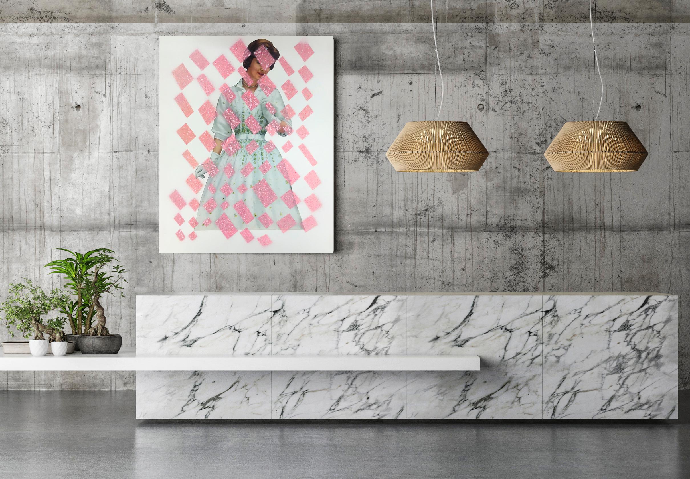 Pink and Blue   70 in x 47 in (Pink) - Contemporary Photograph by Carmen Figaredo