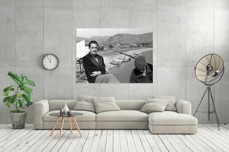 Salvador Dali 4    47 in x 70 in (Black and White) - Gray Black and White Photograph by Jose Luis Beltran Gras