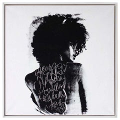 Pintura Contemporánea de Retratos, Arte Moderno: Escribir un grafiti en su espalda
