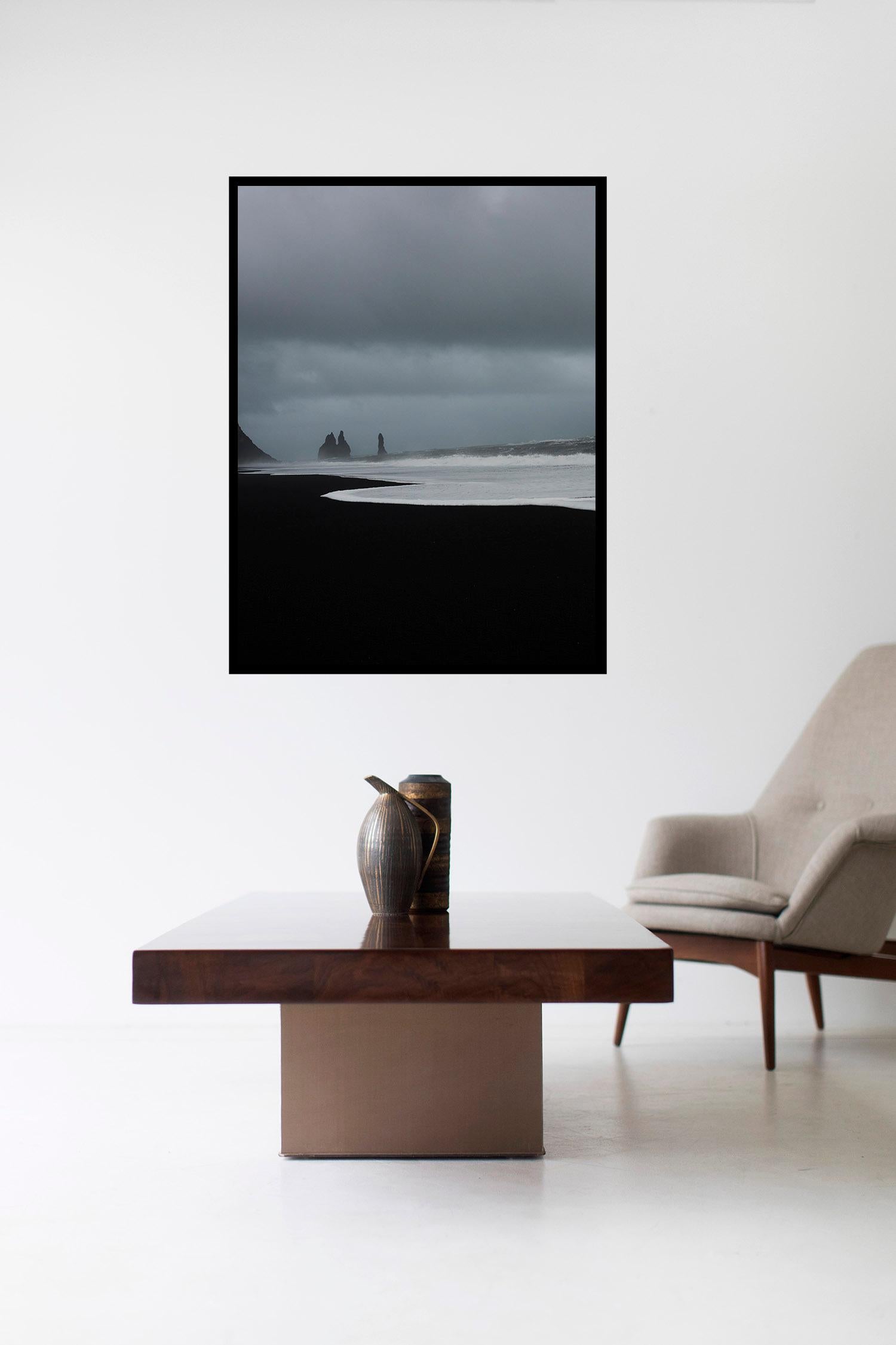Beach Photography, Ocean Photography, Black Sand Photography-Monolith 816 - Print by Addison Jones