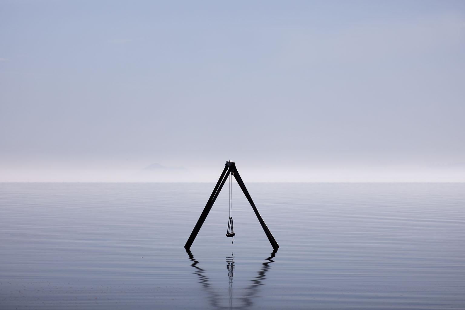 The Salton Sea, Blaues Meer Fotografie, Landschaftsdrucke - Lost Sea Swing 021