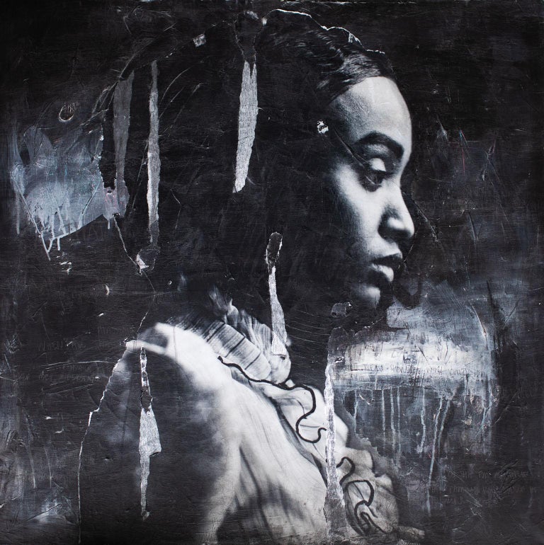 Addison Jones Street Art Mixed Media Era, You There?, (Bethyie A12