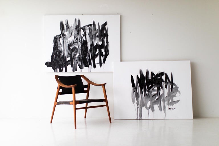Addison Jones Graffiti Art, Black and White Contemporary Art, Abstract PaintingWho For Sale