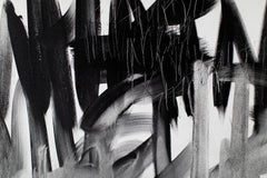 Black and White Abstract Art, Graffiti Art, Street Art Painting-Let It Out