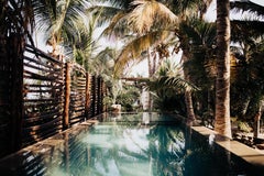 Used Beach Photography, Ocean Photography, Blue photography-Mexican Poolside