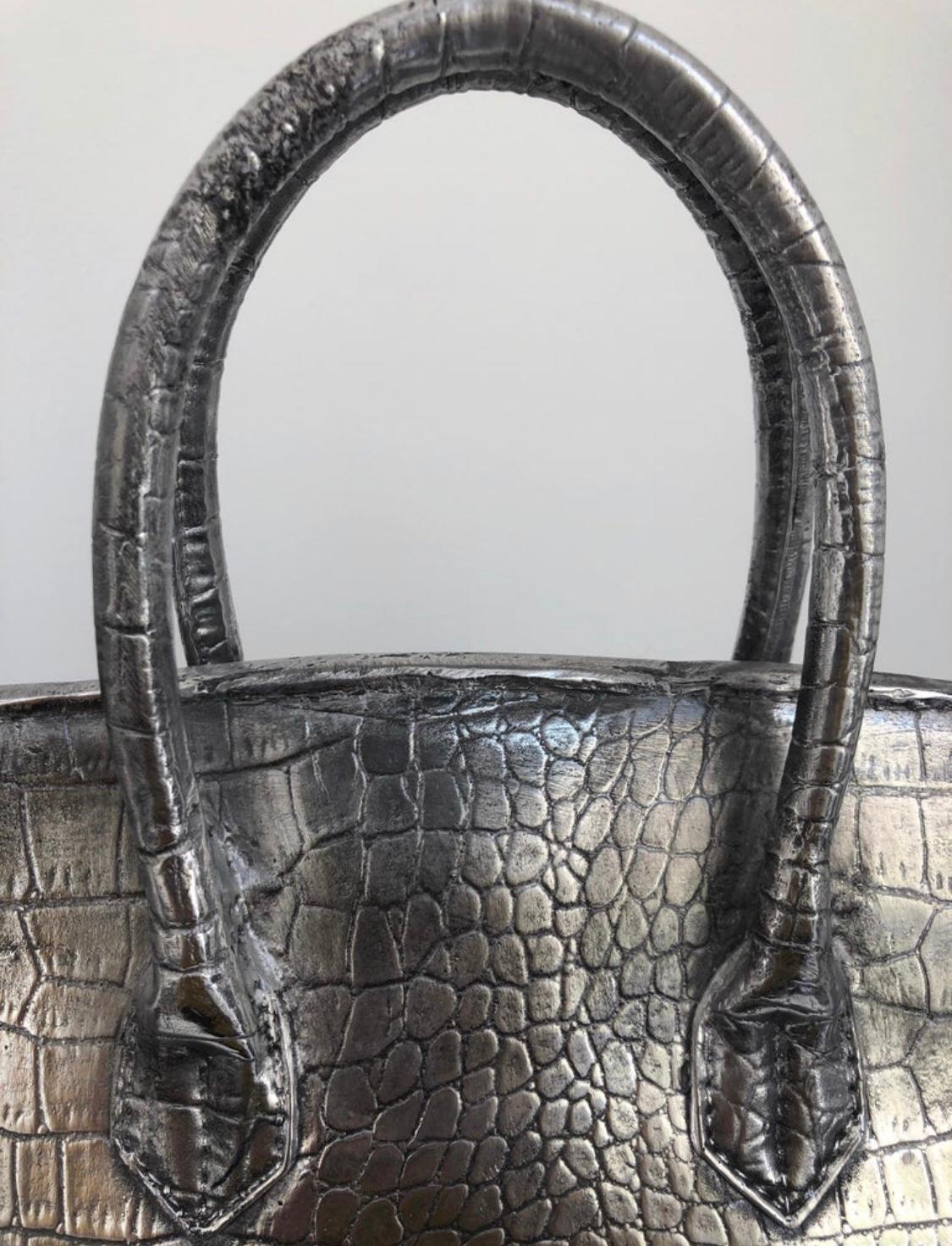 Bag Birkin for Ever Sculpture Aluminium 5