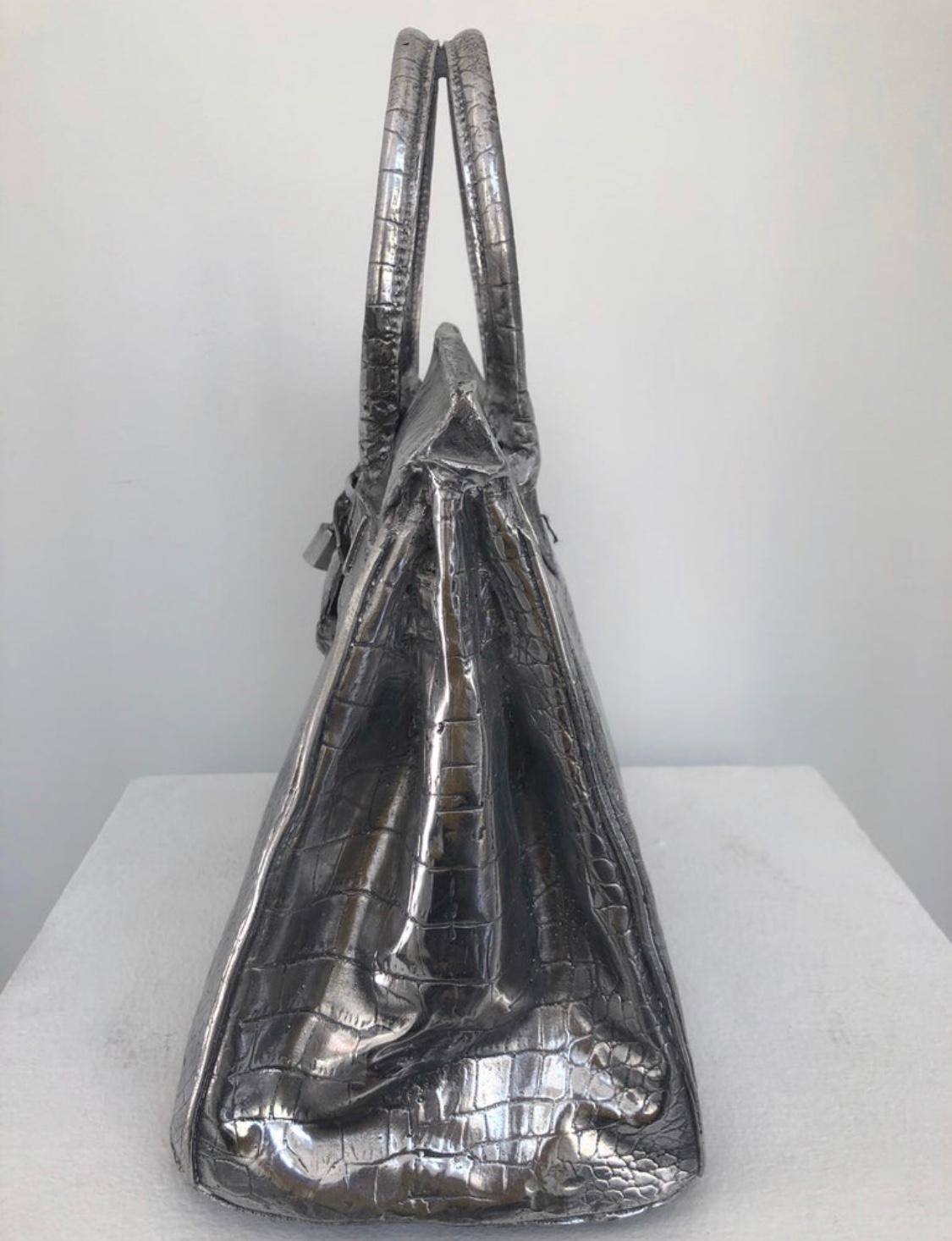 Bag Birkin for Ever Sculpture Aluminium 9