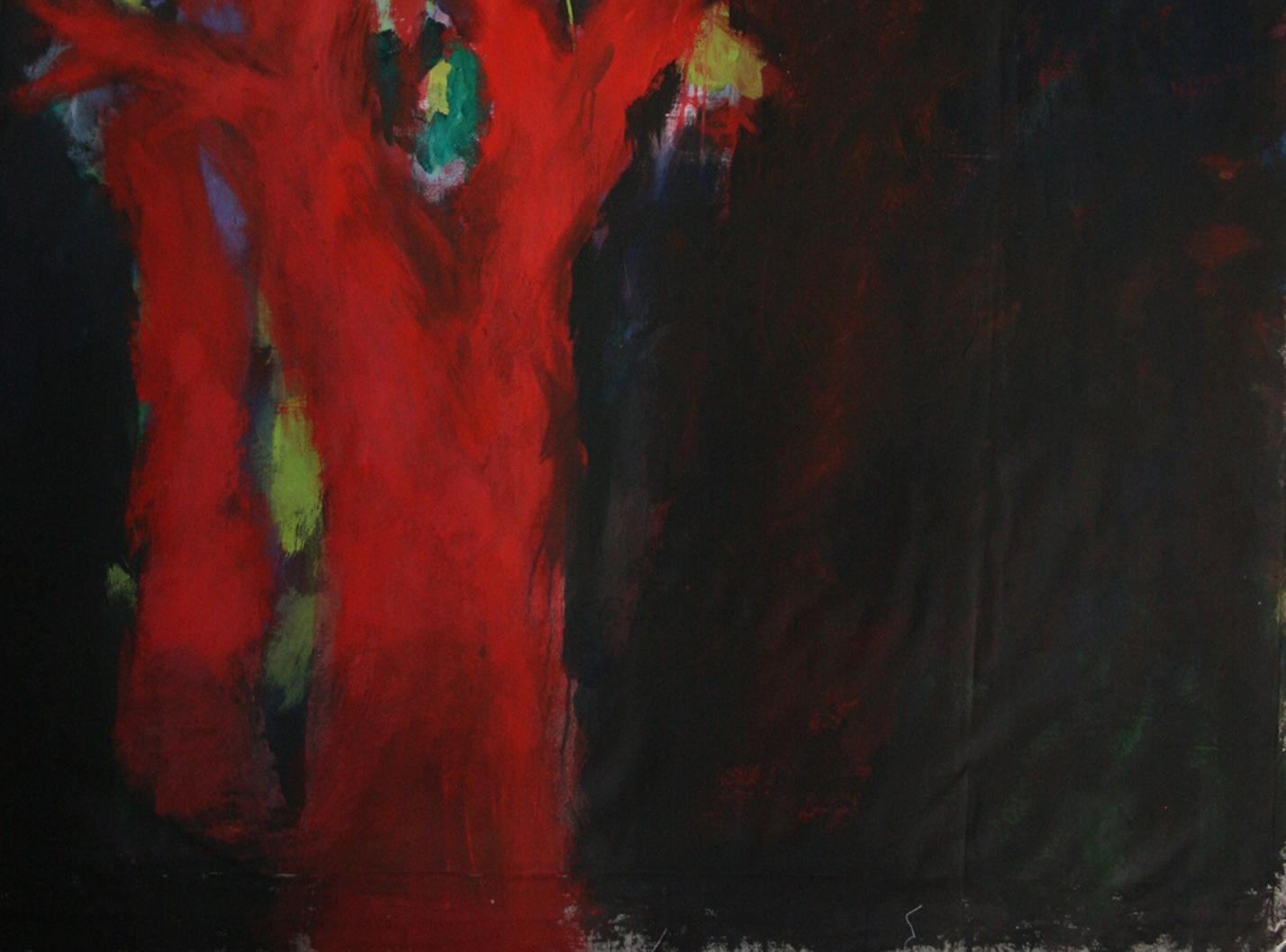 Nathalie Fontenoy, Französische Künstlerin, Gemälde „Arbre“, 7 Baum auf Leinwand – Painting von Nathalie Fontenoy 