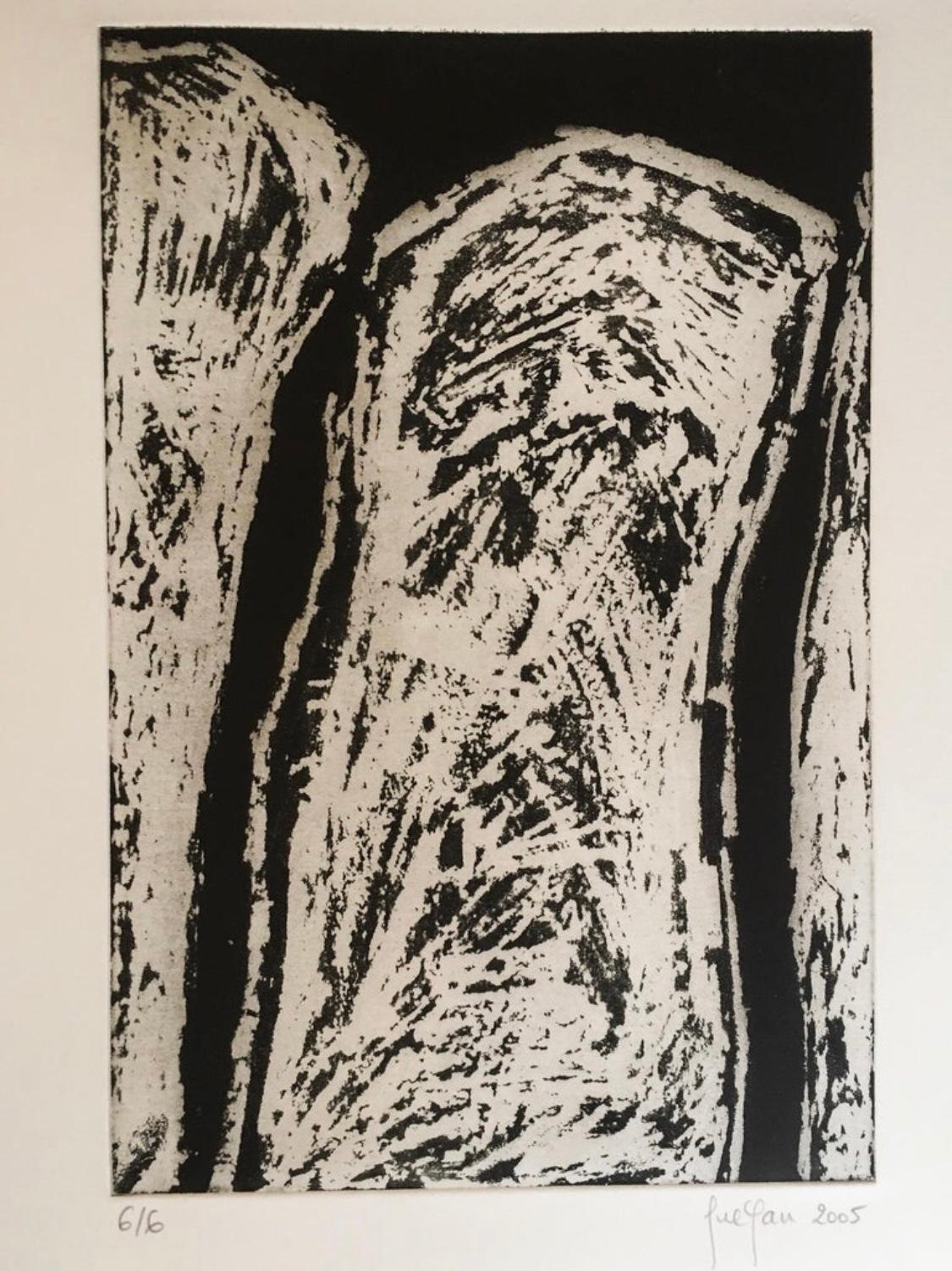 Marielle Gugan, Französische Künstlerin, Gravur/Gravur, Minimalistisch, Limitierte Auflage 2005 (Abstrakt), Art, von Guégan Marielle